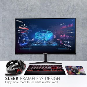 ViewSonic OMNI VX2718-2KPC-MHD 27 Inch Curved 1440p 1ms 165Hz Gaming Monitor with Adaptive Sync, Eye Care, HDMI and Display Port