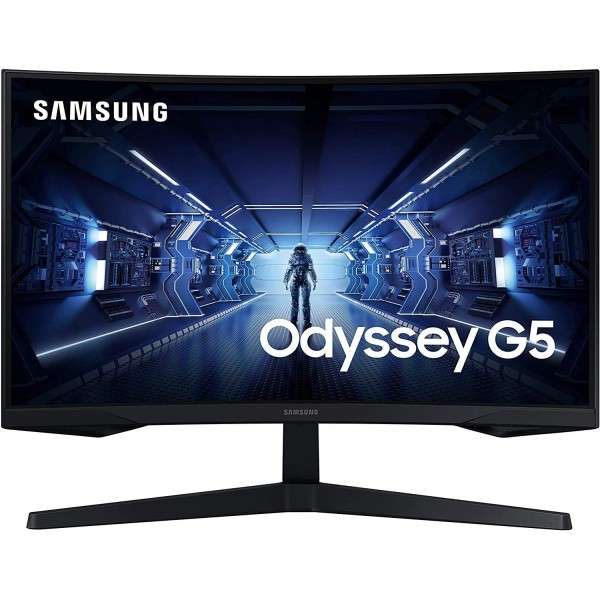 samsung 27 g5 odyssey gaming monitor with 1000r curved screen lc27g55tqwmxue 1 PC Garage