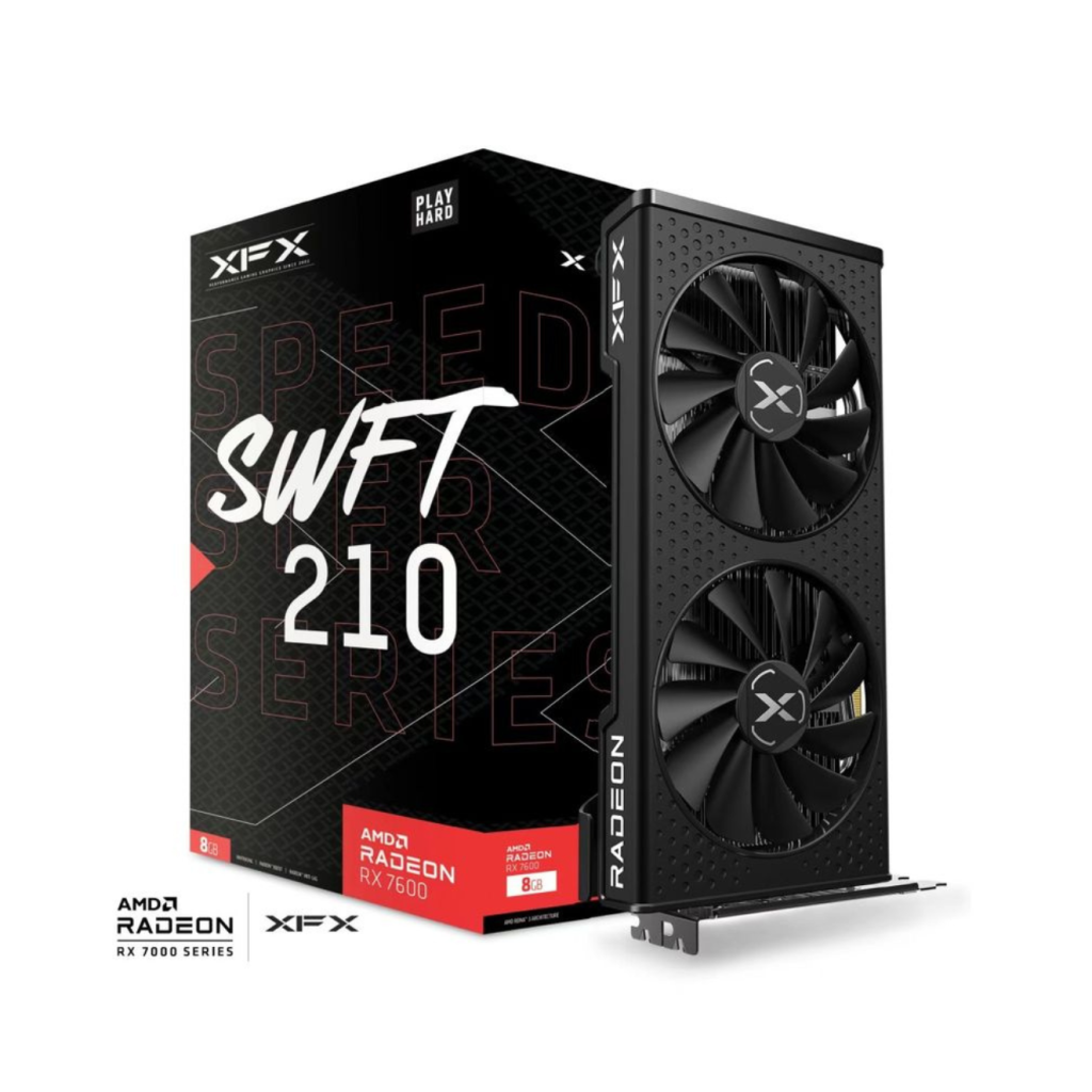 XFX SPEEDSTER SWFT210 RADEON RX 7600 CORE Gaming Graphics Card With 8GB ...